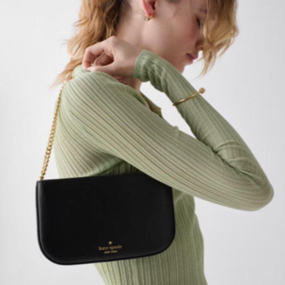 Kate Spade Black Madison Lilly Pochette NWT